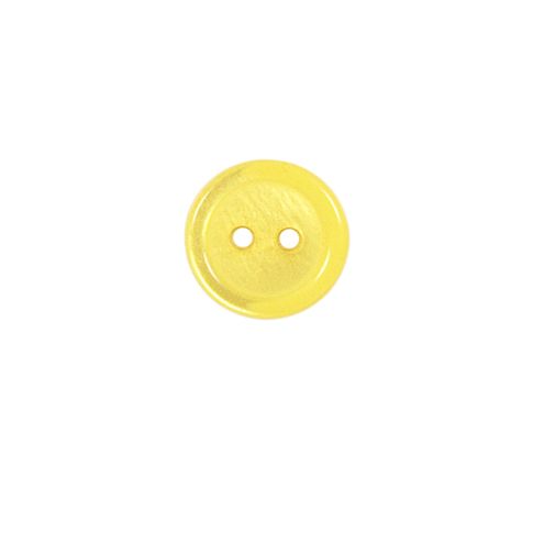 Bouton cuvette unis 13 mm - Jaune