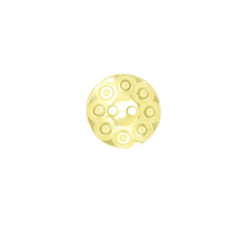 Bouton Victoria spirale fantaisie 13 mm - Jaune
