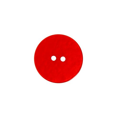 Bouton effet froissé 18 mm - Rouge