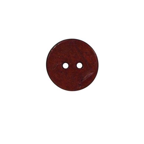 Bouton bois Claudie mat 15 mm - Rouge