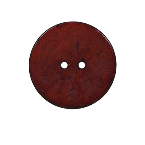 Bouton bois Claudie mat 25 mm - Rouge