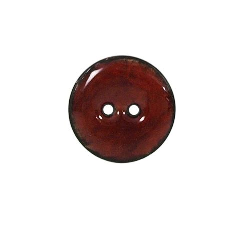 Bouton bois laqué Velentino 20 mm - Rouge