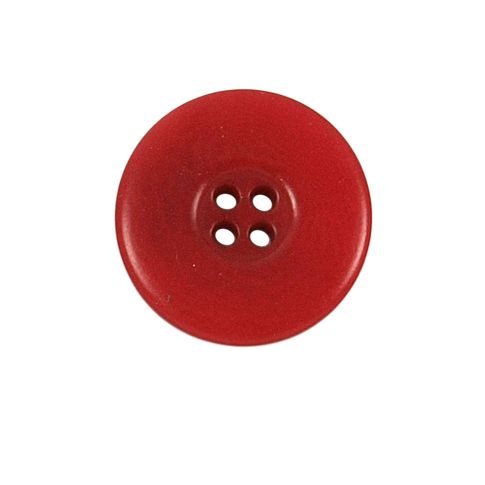 Bouton incurvé Carolina 22 mm - Rouge