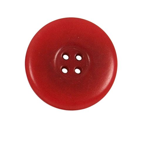 Bouton incurvé Carolina 27 mm - Rouge