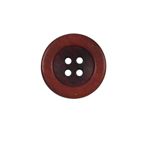 Bouton bicolore Giorgio 18 mm - Rouge