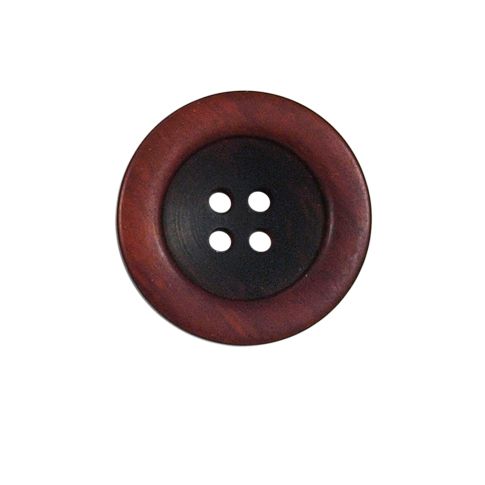 Bouton bicolore Giorgio 22 mm - Rouge