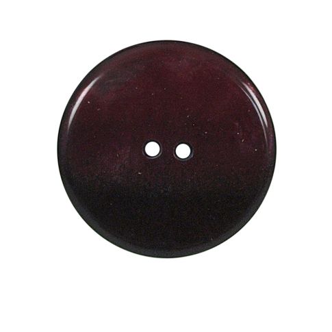 Bouton nacré plat Kate 27 mm - Rouge
