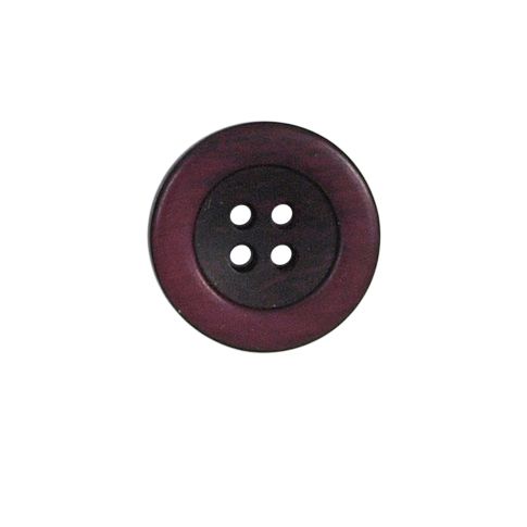 Bouton bicolore Giorgio 18 mm - Bordeaux