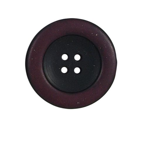 Bouton bicolore Giorgio 27 mm - Bordeaux