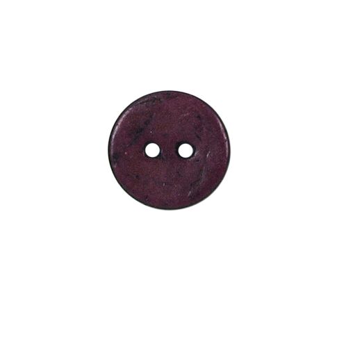 Bouton bois Claudie mat 15 mm - Violet