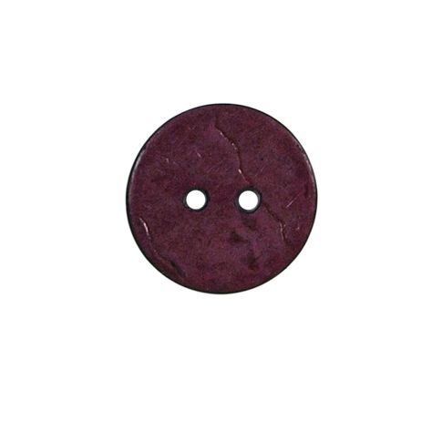 Bouton bois Claudie mat 18 mm - Violet