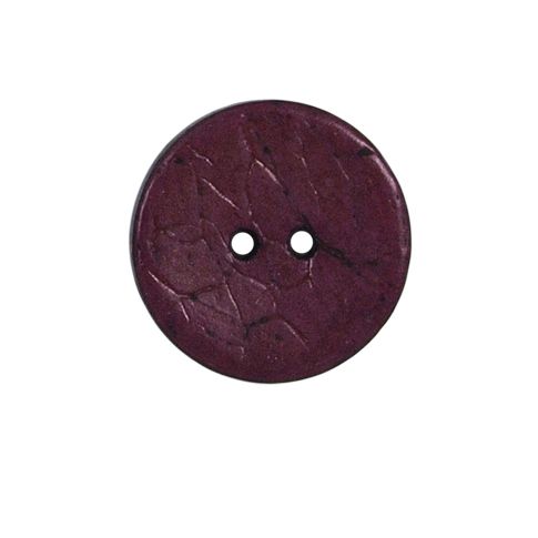 Bouton bois Claudie mat 22 mm - Violet