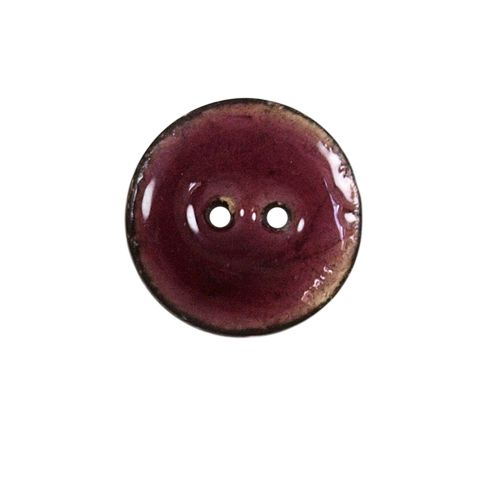 Bouton bois laqué Velentino 20 mm - Violet