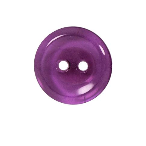 Bouton Cristobal transparent 22 mm - Violet