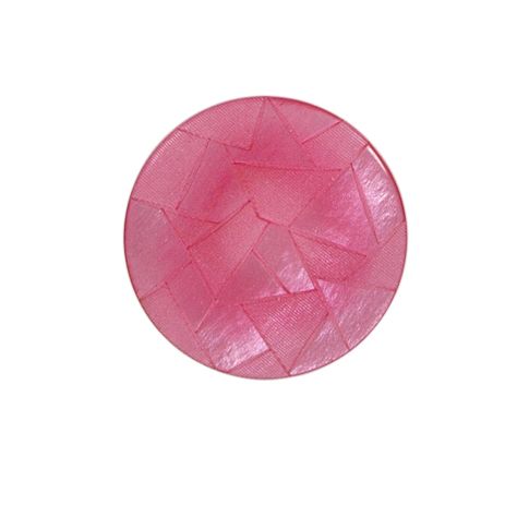Bouton Emma triangle nacré 22 mm - Rose