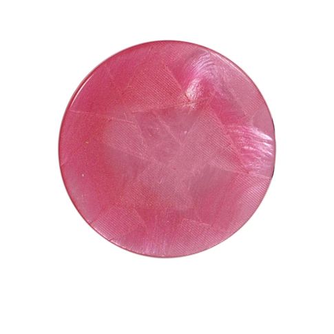 Bouton Emma triangle nacré 27 mm - Rose