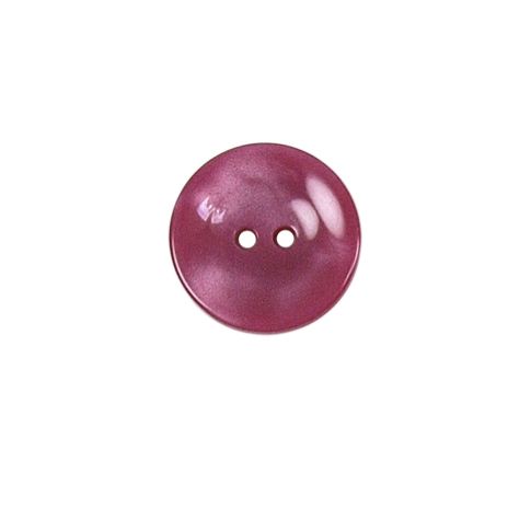 Bouton brillants creusé Giorgio 15 mm - Rose