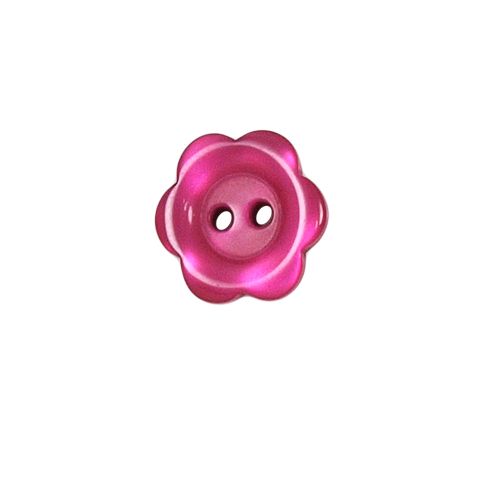 Bouton Yves fleur 15 mm - Rose