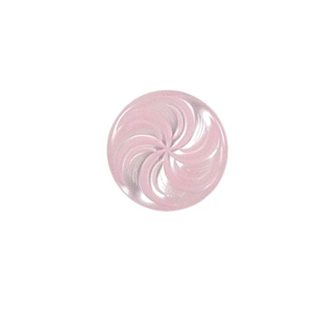 Bouton Giani spirale fleuri 15 mm - Rose
