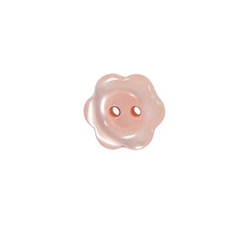 Bouton Yves fleur 12 mm - Rose clair