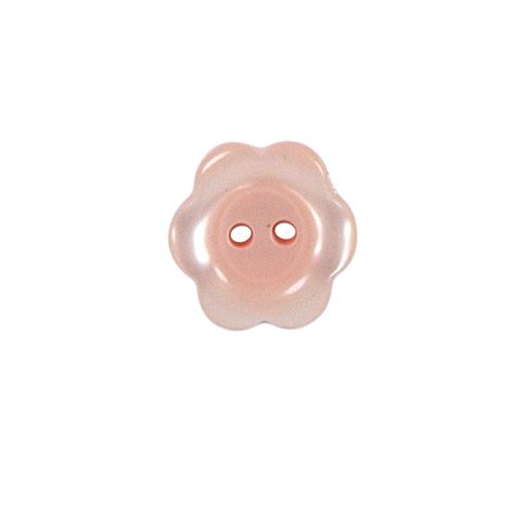 Bouton Yves fleur 15 mm - Rose clair