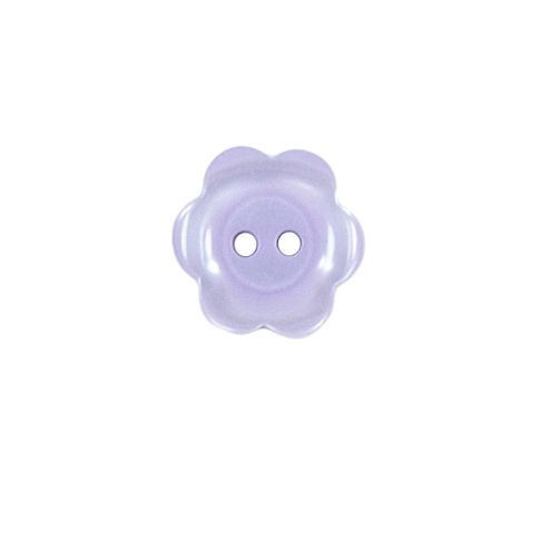 Bouton Yves fleur 15 mm - Mauve