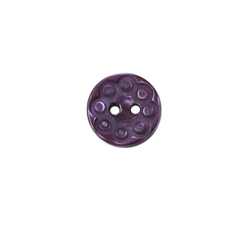 Bouton Victoria spirale fantaisie 13 mm - Violet foncé