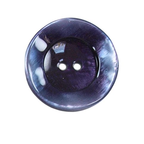 Bouton bord gondolé Agatha 27 mm - Violet