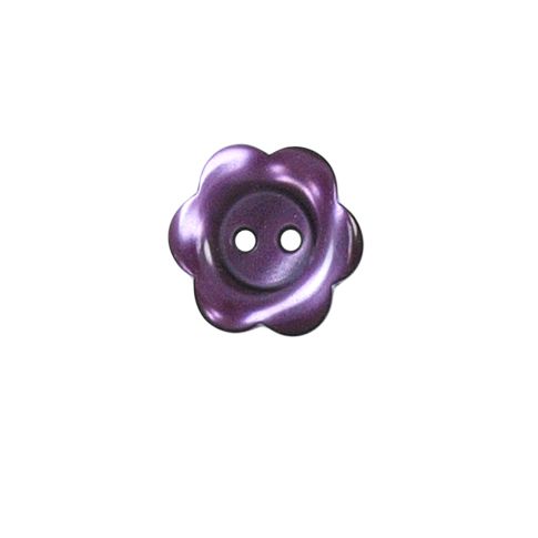 Bouton Yves fleur 15 mm - Violet