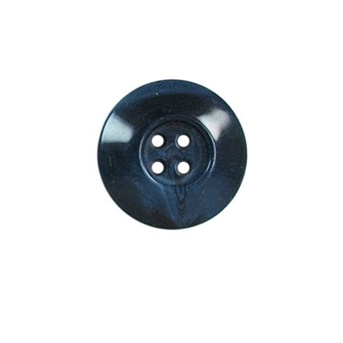 Bouton incurvé nacré Vera 18 mm - Bleu
