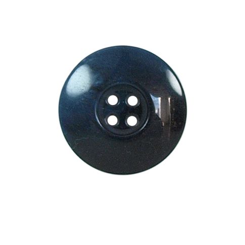 Bouton incurvé nacré Vera 22 mm - Bleu