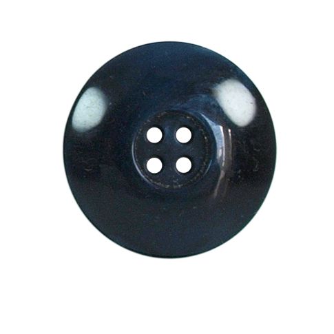 Bouton incurvé nacré Vera 27 mm - Bleu