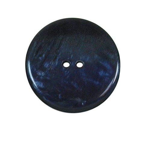 Bouton nacré plat Kate 27 mm - Noir