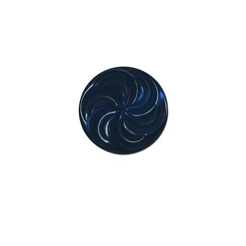 Bouton Giani spirale fleuri 15 mm - Bleu marine