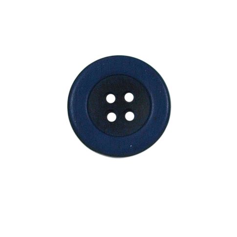 Bouton bicolore Giorgio 18 mm - Bleu marine