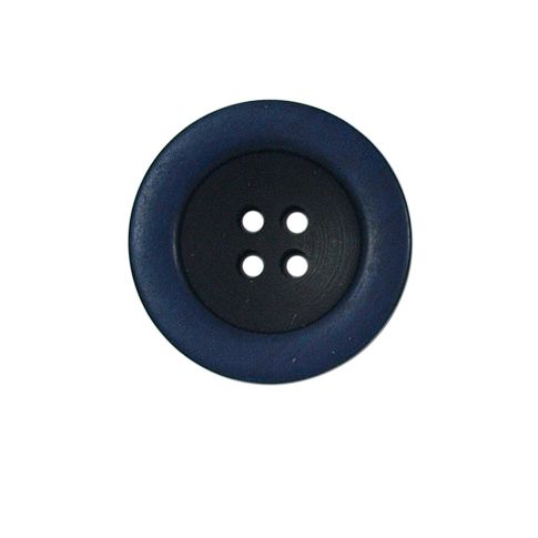 Bouton bicolore Giorgio 22 mm - Bleu marine