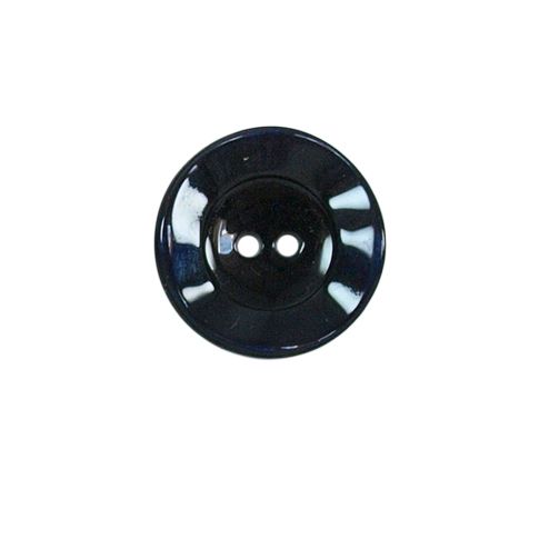 Bouton bord gondolé Agatha 18 mm - Noir