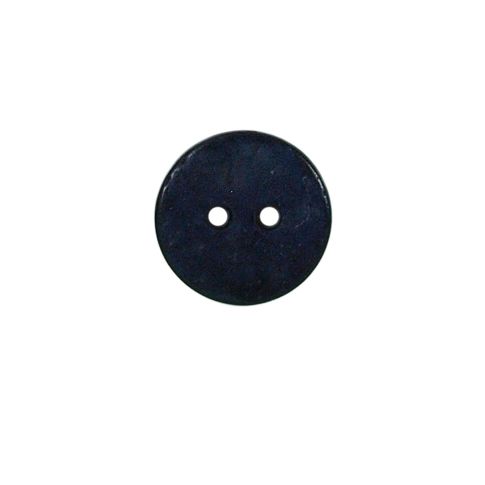 Bouton bois Claudie mat 15 mm - Bleu