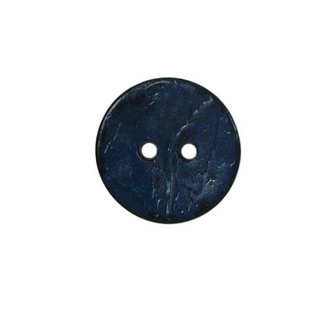 Bouton bois Claudie mat 18 mm - Bleu