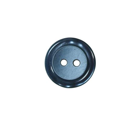 Bouton effet nacré Loris 15 mm - Bicolore Bleu