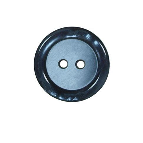 Bouton effet nacré Loris 22 mm - Bicolore Bleu