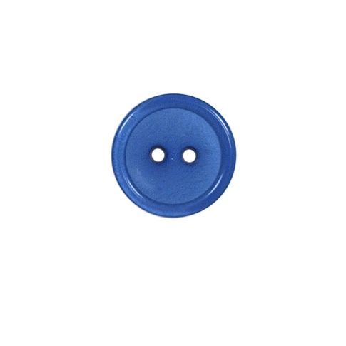 Bouton cuvette unis 15 mm - Bleu