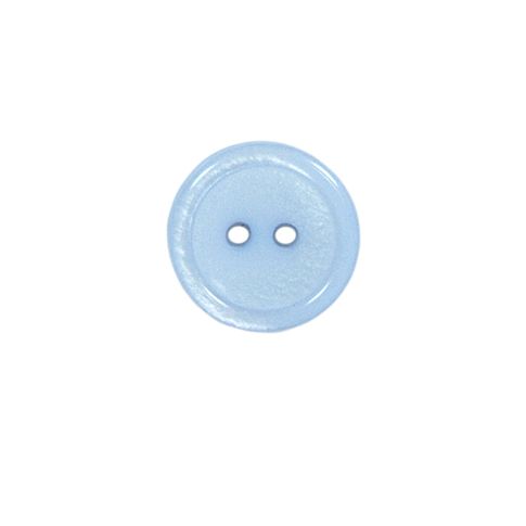 Bouton cuvette unis 15 mm - Bleu clair