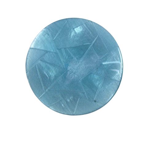 Bouton Emma triangle nacré 27 mm - Bleu