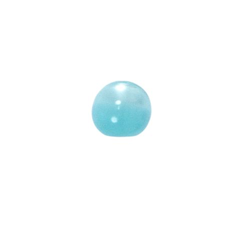Bouton Guccio boule nacré 10 mm - Bleu turquoise