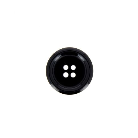 Bouton Veste homme 15 mm uni - Noir