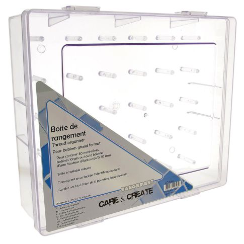 Boîte de rangement pour bobine de fils Care & Create - Grand format
