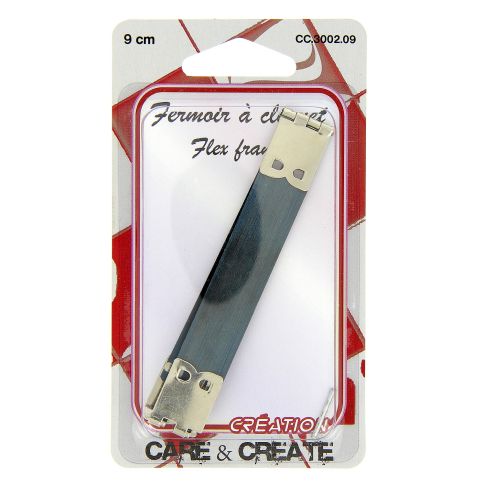 Fermoir à cliquet pour sac Care & Create - 9 cm