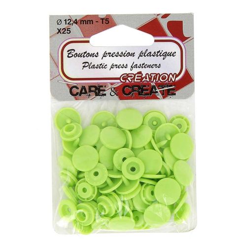 Bouton pression Vert x25 - Care & Create