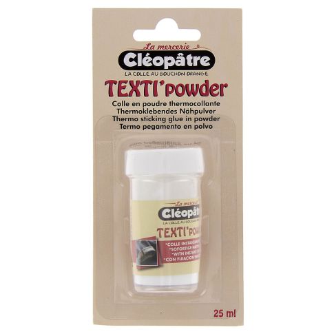 Colle en poudre thermocollante Texti'powder - 25ml